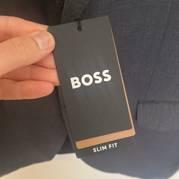 BOSS Hugo Boss Slim Fit 2pc Suit Medium Grey 42R - Picture 12 of 17
